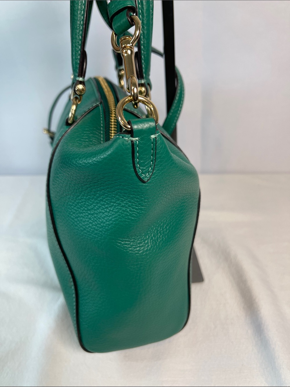 Coach E2157-79997 Prairie Satchel Green Pebble Leather Crossbody Bag - Picture 5 of 14